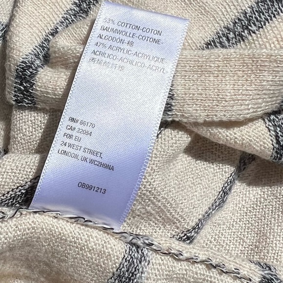 Free People FP Beach Natural Cream Dana Point Striped Midi Skirt - Picture 5 of 5